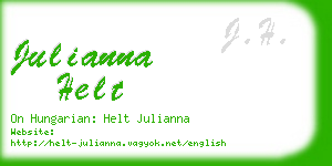 julianna helt business card